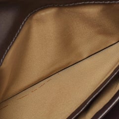 Coach Beige/Brown Signature Canvas and Leather Continental Wallet