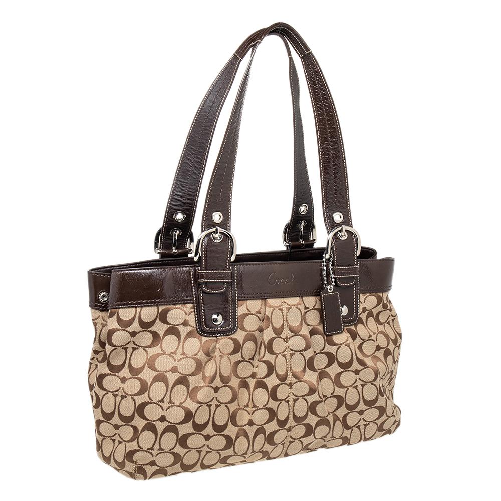 coach signature soho bag brown