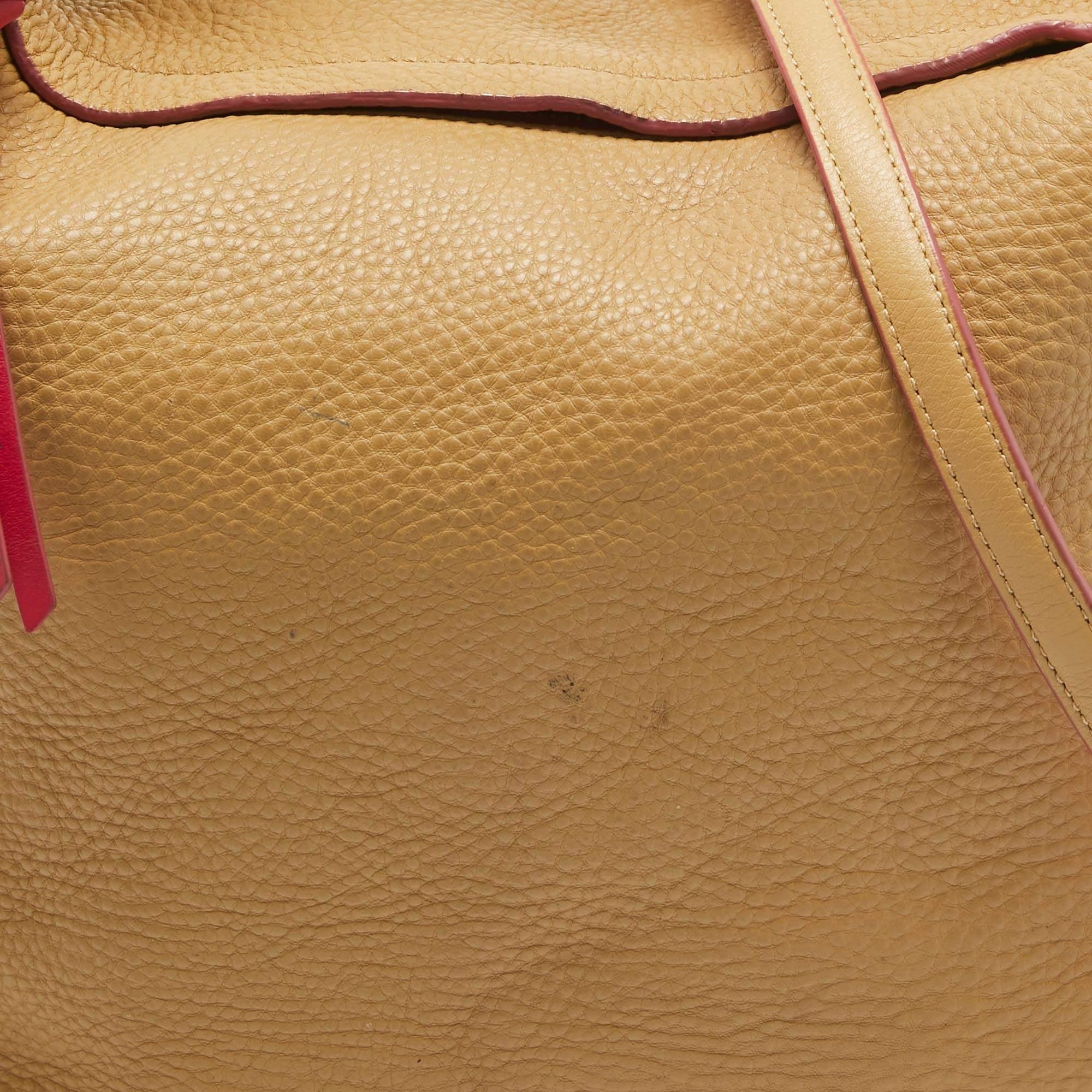 Coach Beige Leather Bleecker Hobo For Sale 1