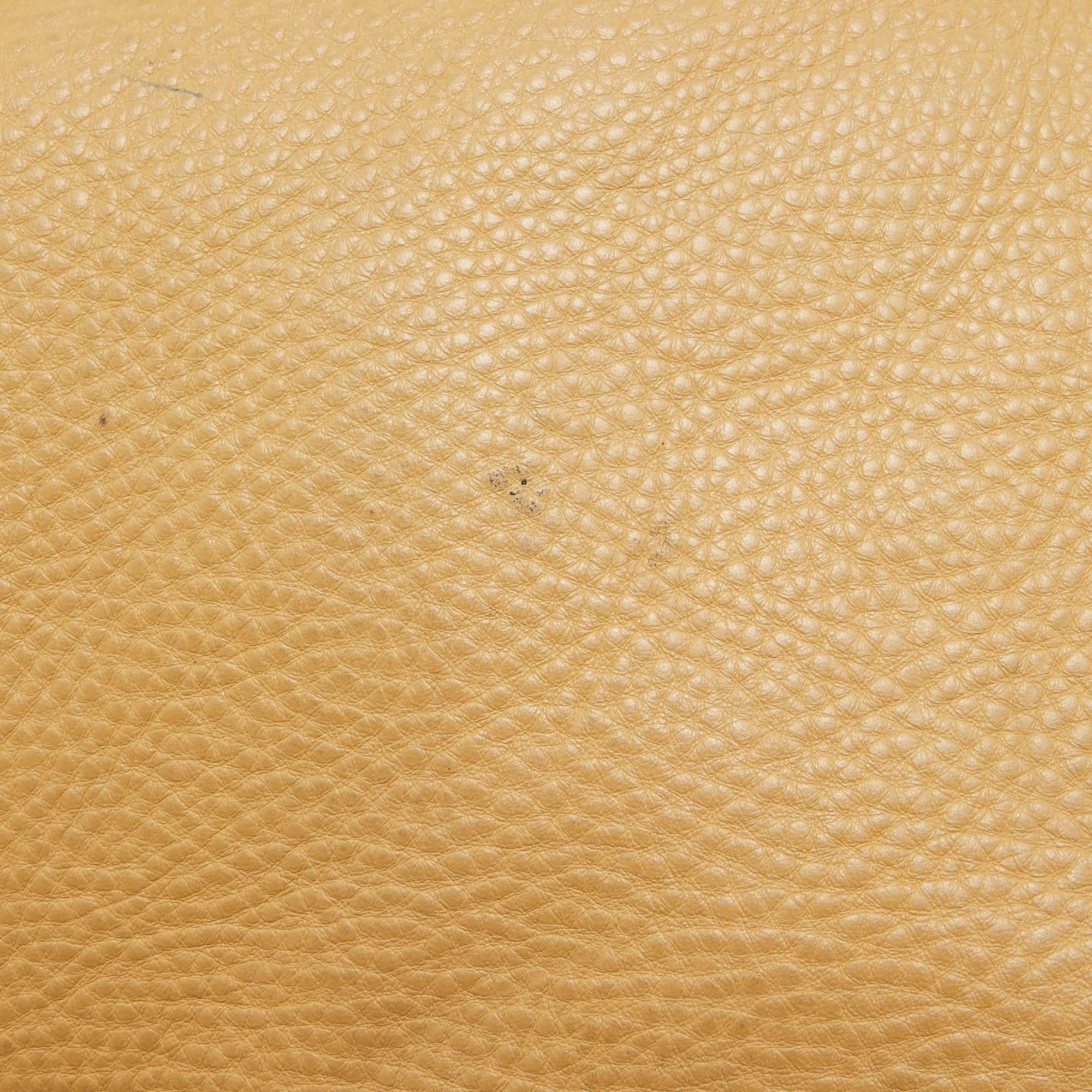 Coach Beige Leather Bleecker Hobo For Sale 2