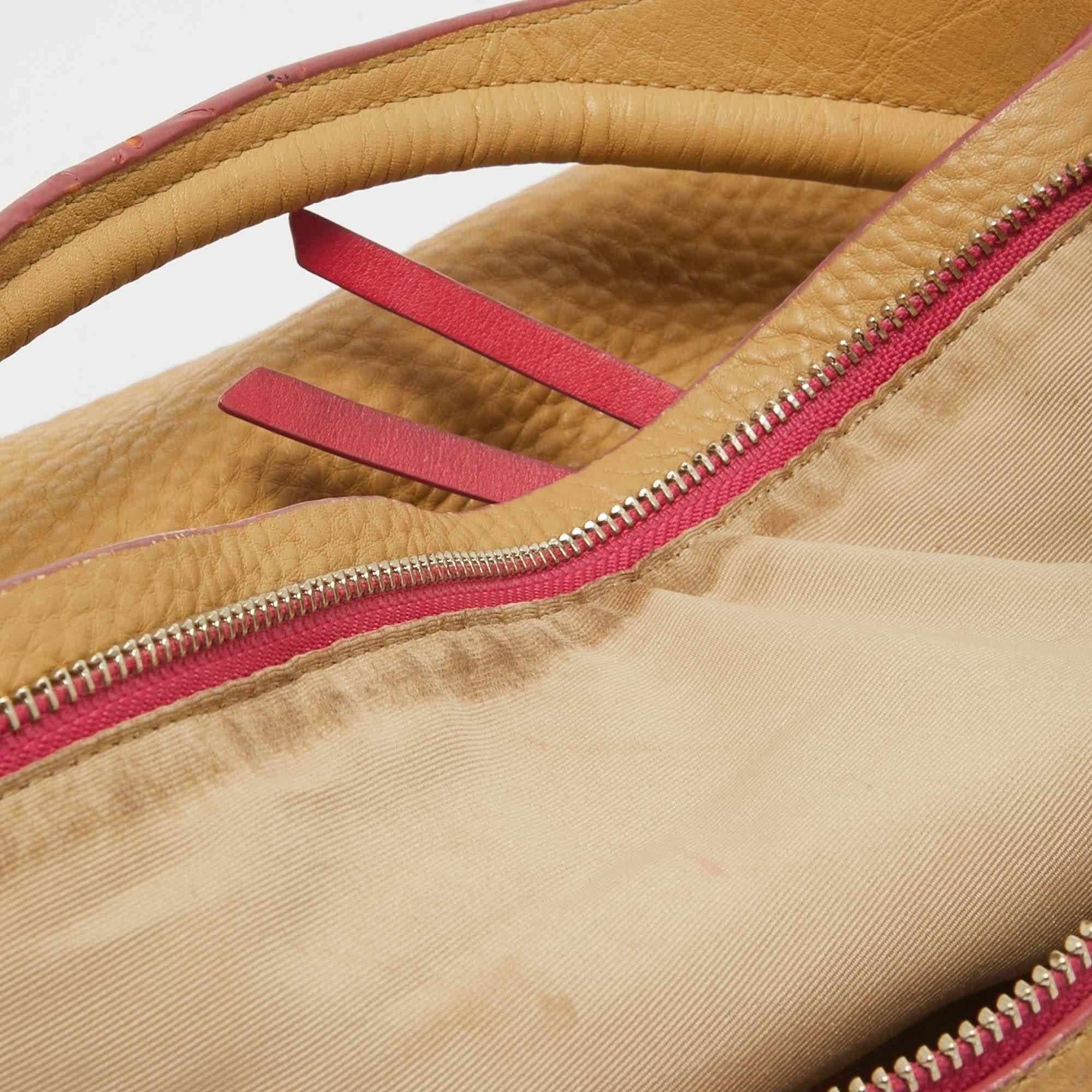 Coach Beige Leather Bleecker Hobo For Sale 4