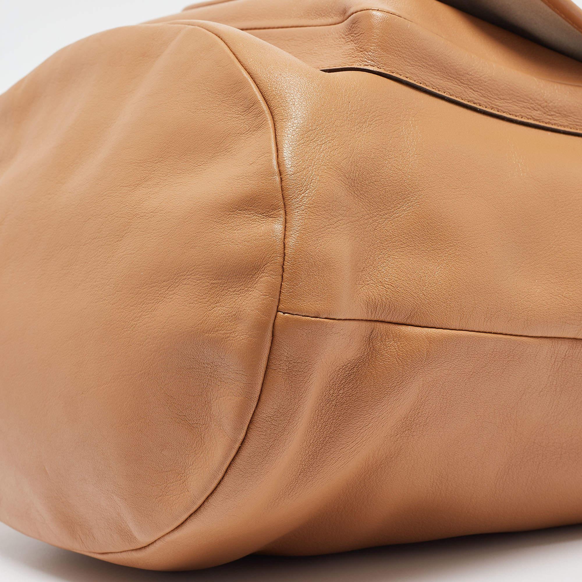 Coach Beige Leather Legacy Tassel Bucket Bag 5