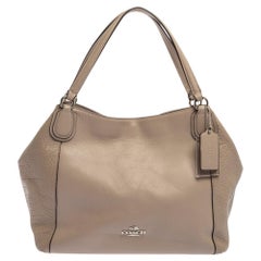 Coach Beige Leather Satchel