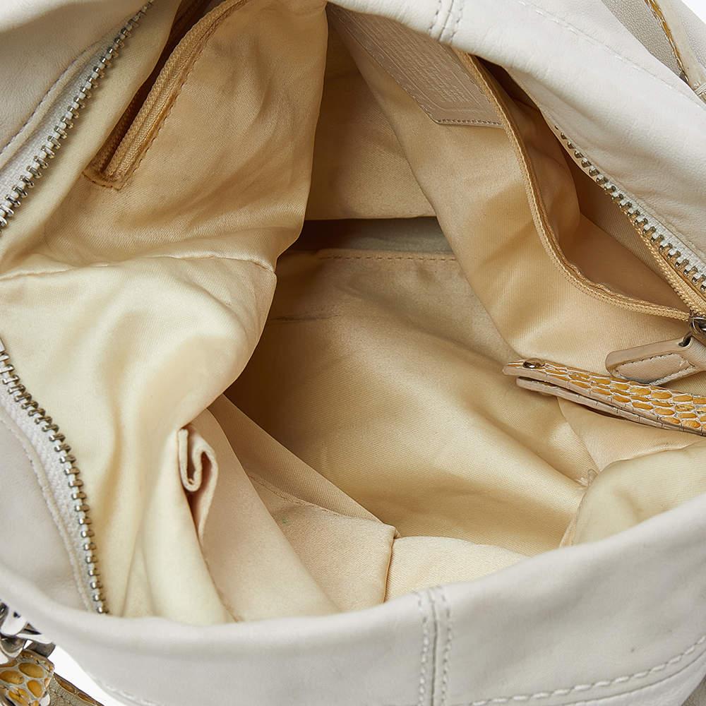 Coach Beige Leather Shoulder Bag 3