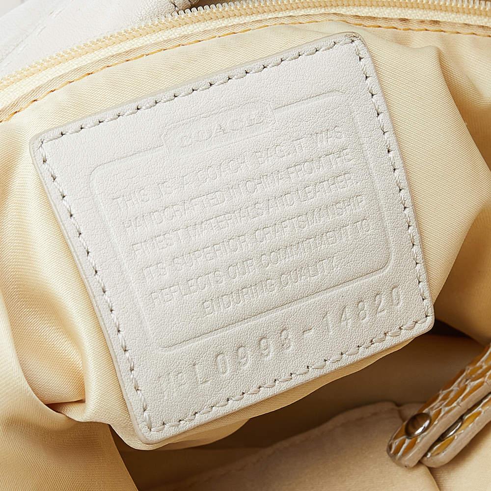 Coach Beige Leather Shoulder Bag 4