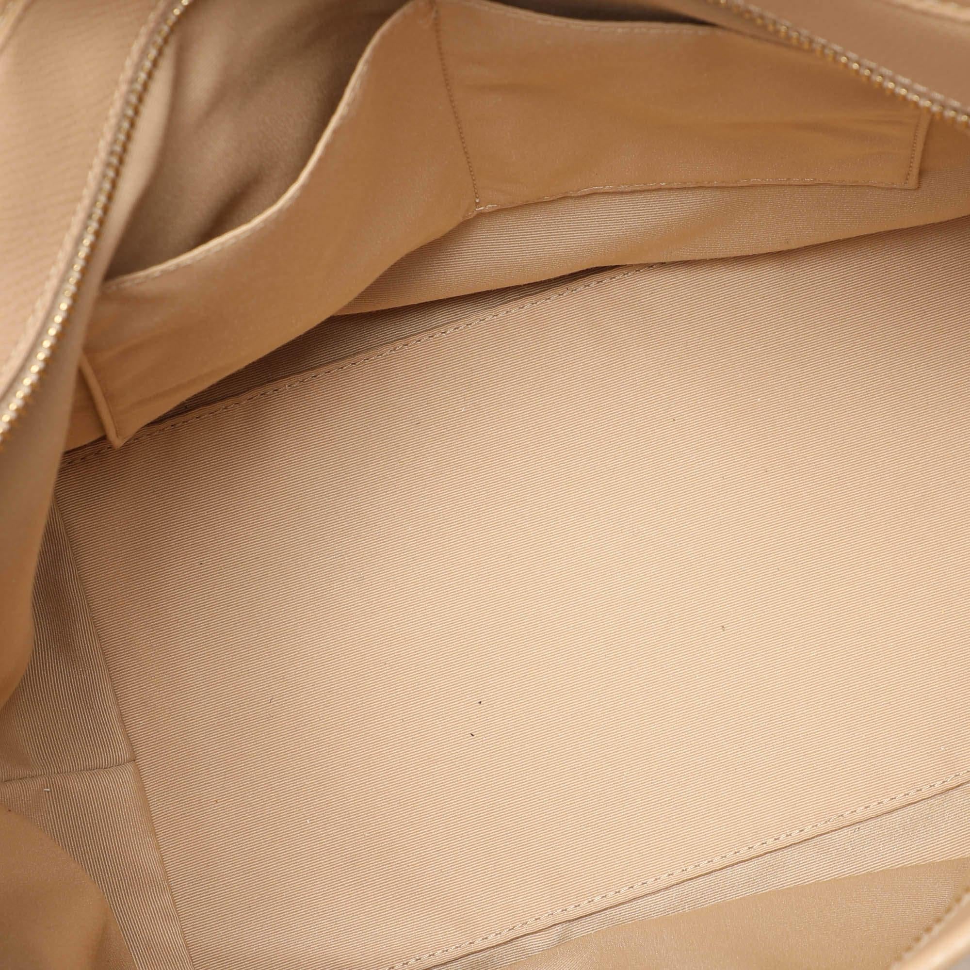 Coach Beige Leather Street Top Zip Tote 3