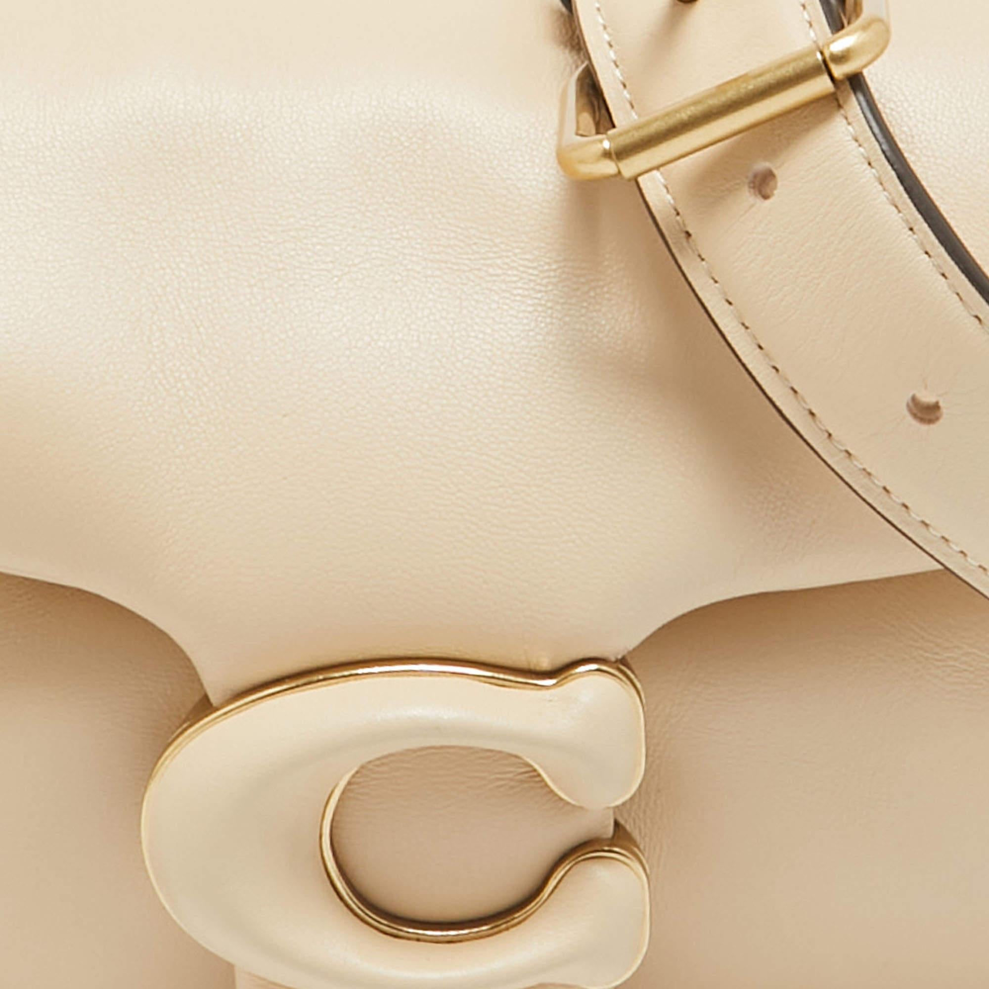 Coach Beige Leather Tabby Pillow 26 Shoulder Bag 1