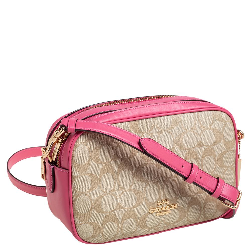 coach signature coated canvas crossbody bag