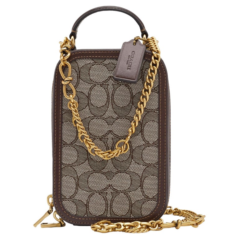 Coach Beige Signature Canvas And Leather Alie Camera Bag at 1stDibs