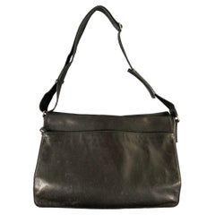 COACH Black Cowhide Leather Messenger Bag