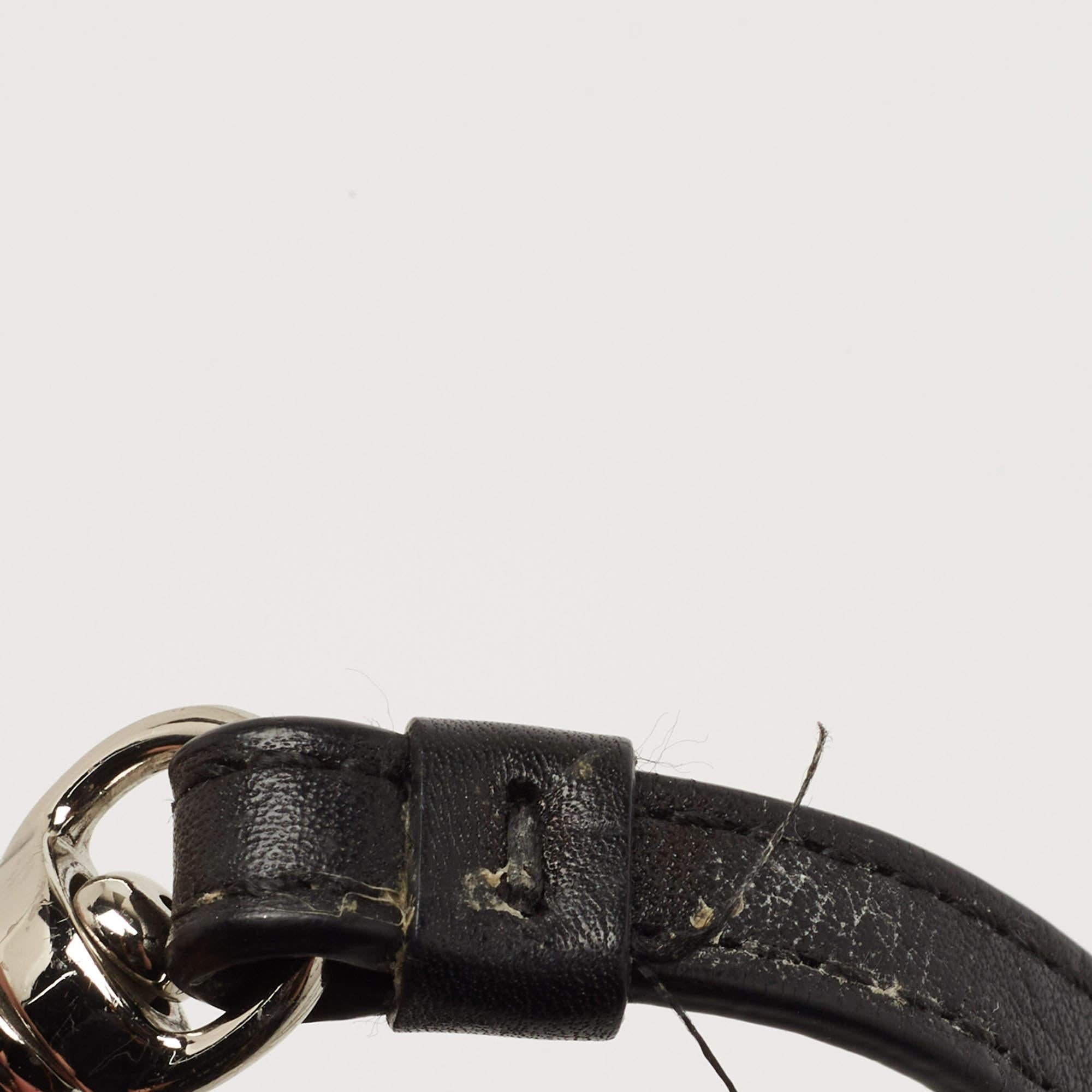 Coach Black/Grey Signature Canvas and Leather Shoulder Bag For Sale 1