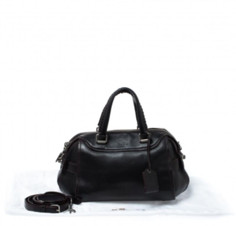 Women's Coach Black Leather Ace Satchel For Sale