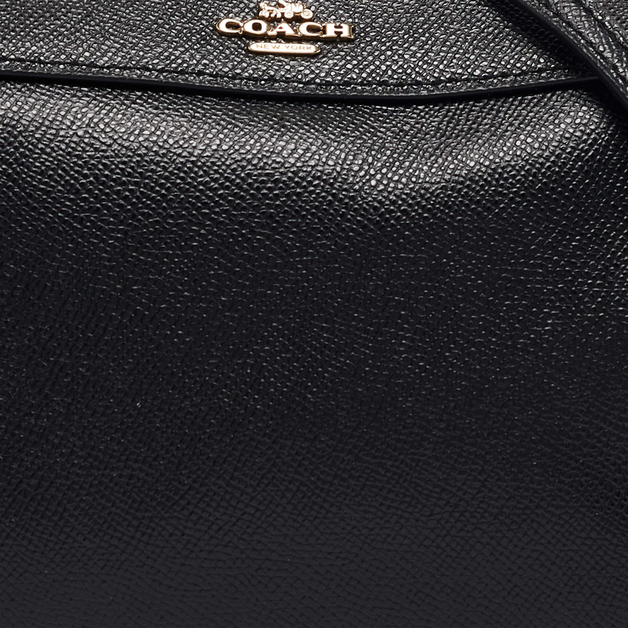 Coach Black Leather Bennett Crossbody Bag 1