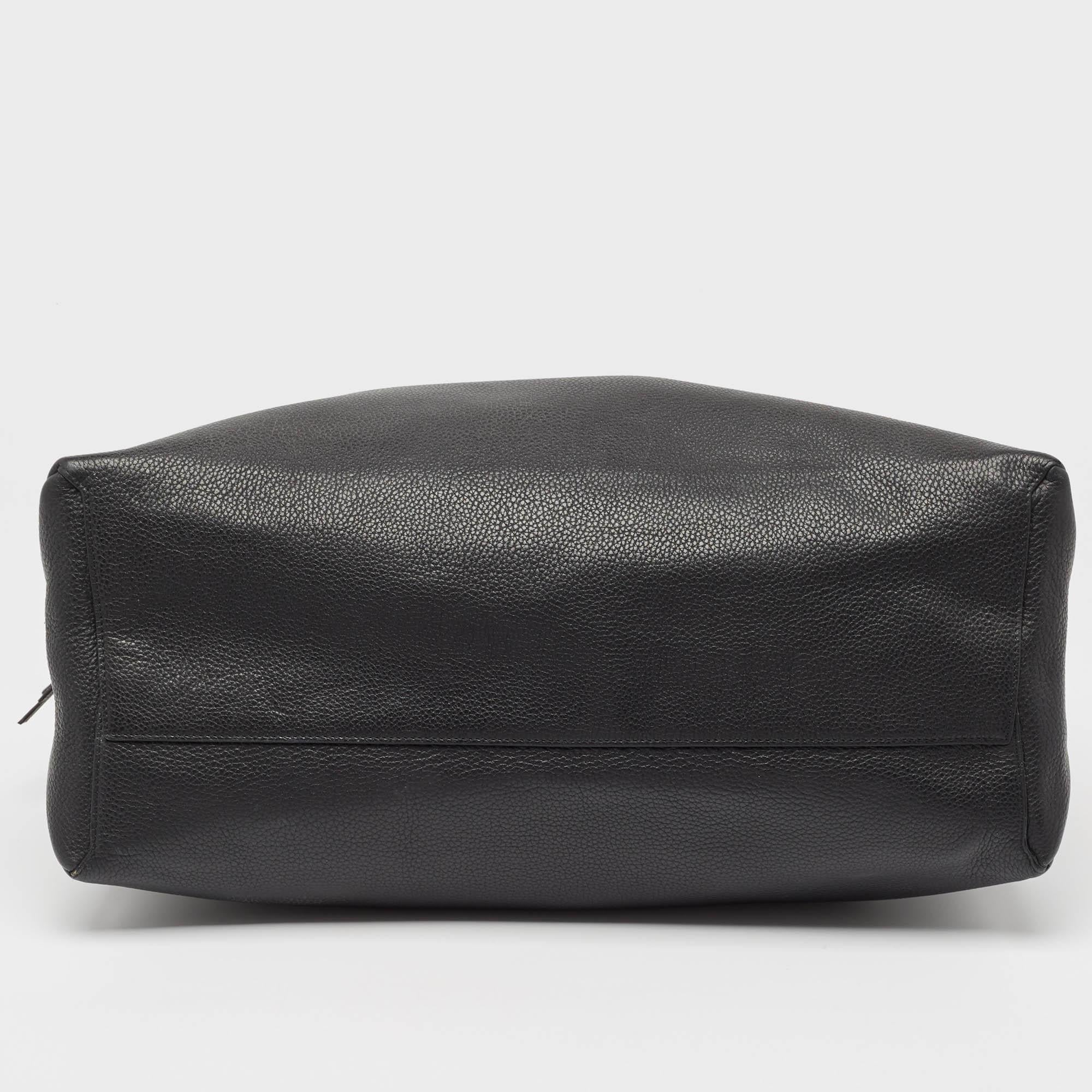 Coach Black Leather Borough Tote 4