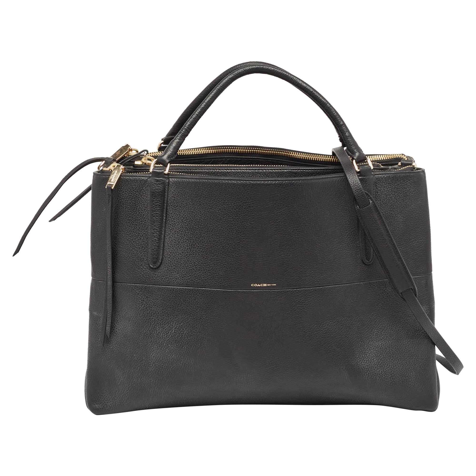 Coach Black Leather Borough Tote