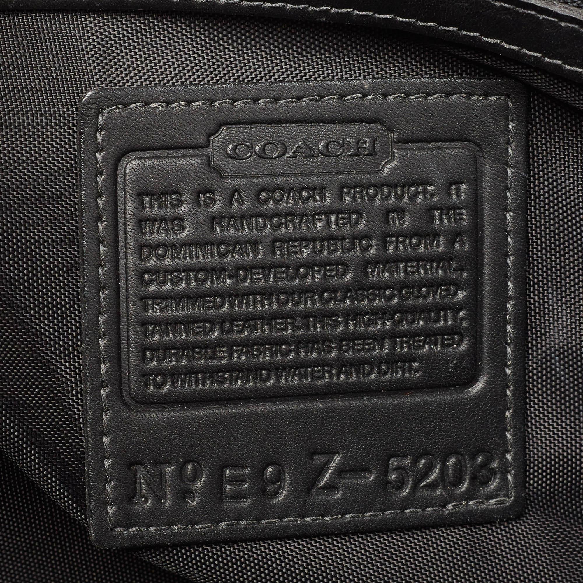 Coach Black Leather Briefcase 6