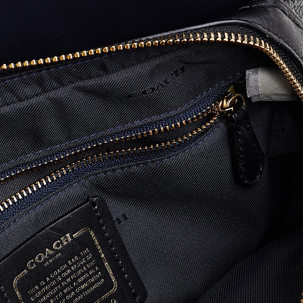Women's Coach Black Leather Brooklyn Carryall 28 Tote