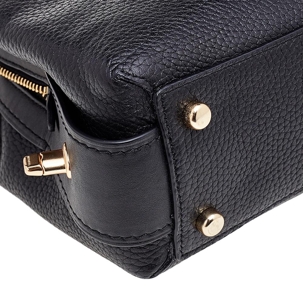 Coach Black Leather Brooklyn Carryall 28 Tote 1