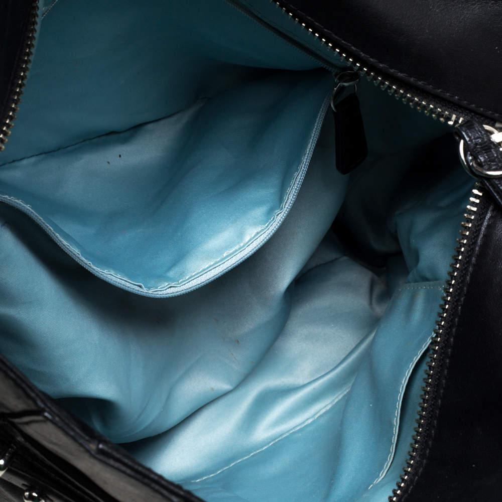 Coach Black Leather Colette Shopper Tote 3