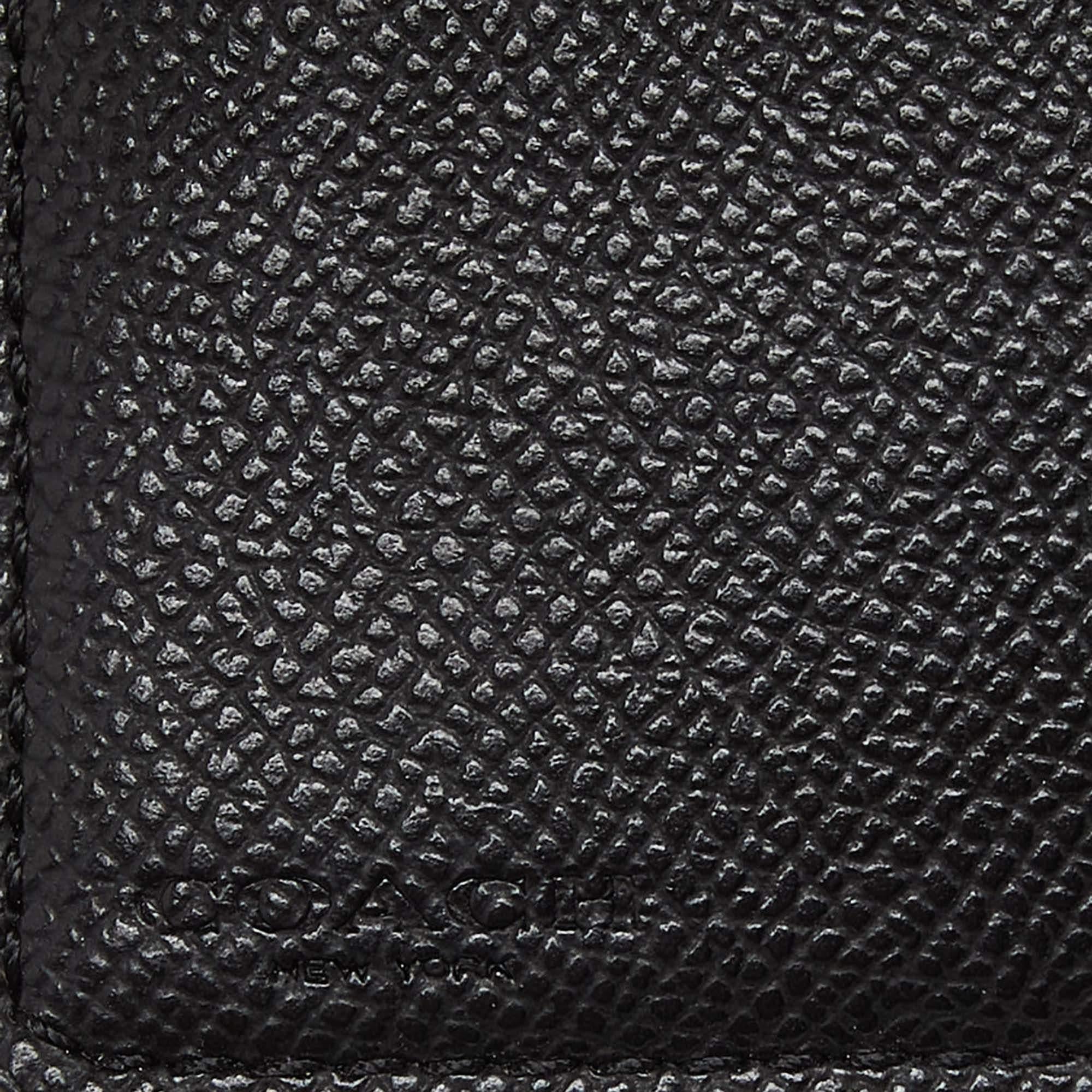 Coach Black Leather Compact Wallet 5