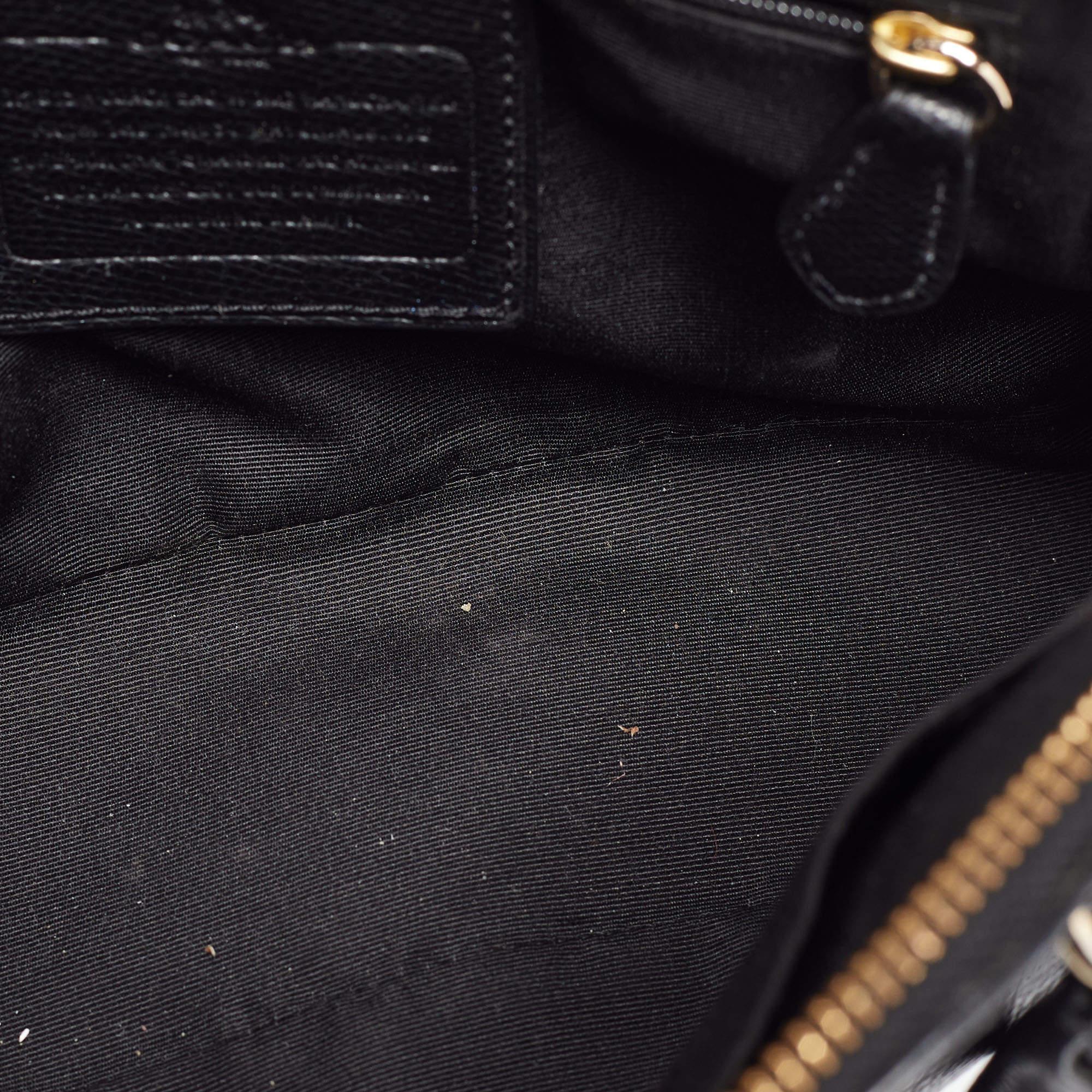 Coach Black Leather Cora Dome Satchel 4