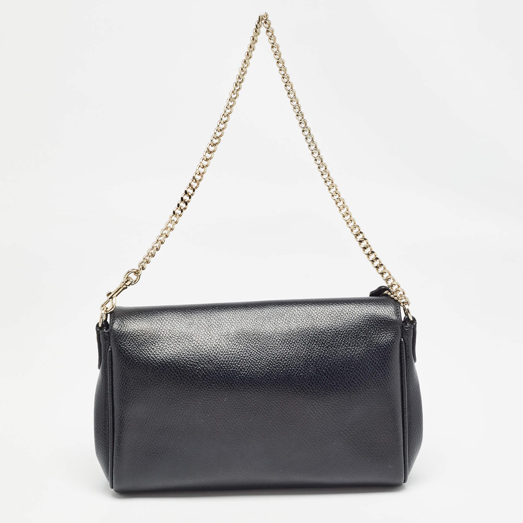 Bolso Crossbody Coach Crosstown Turnlock de piel negra en Bastante bueno estado para la venta en Dubai, Al Qouz 2