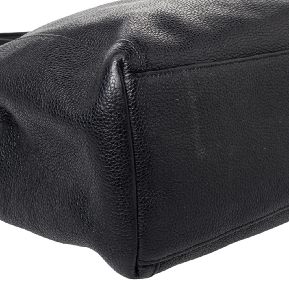 Coach Black Leather Edie Shoulder Bag 6