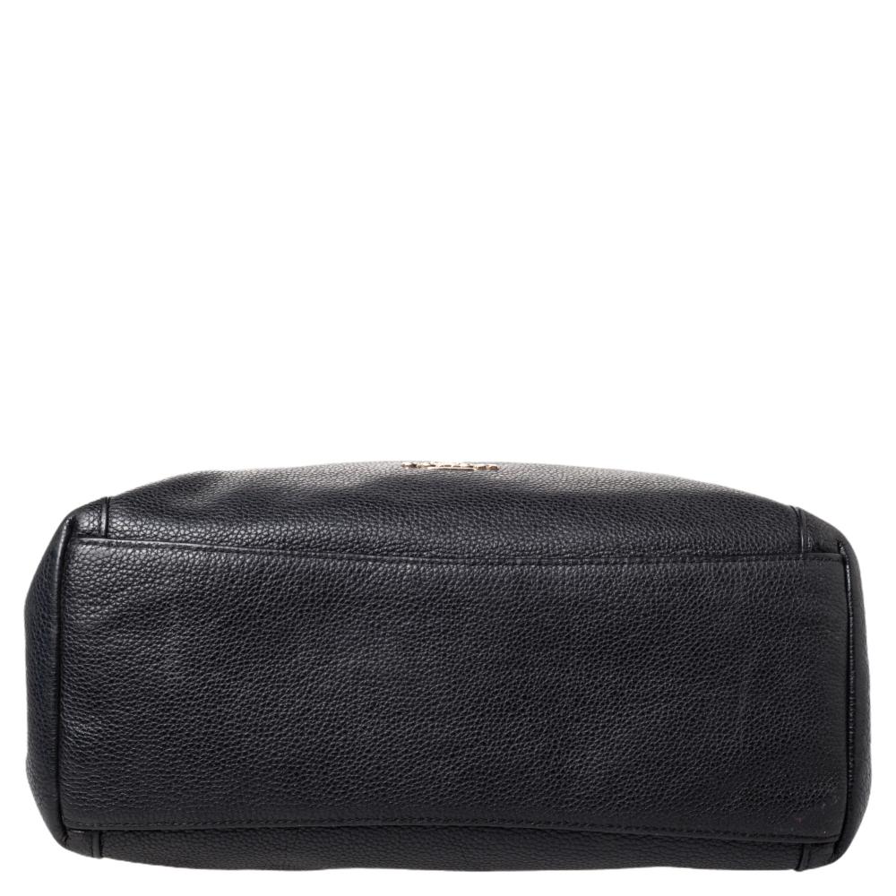 Coach Black Leather Edie Shoulder Bag 1