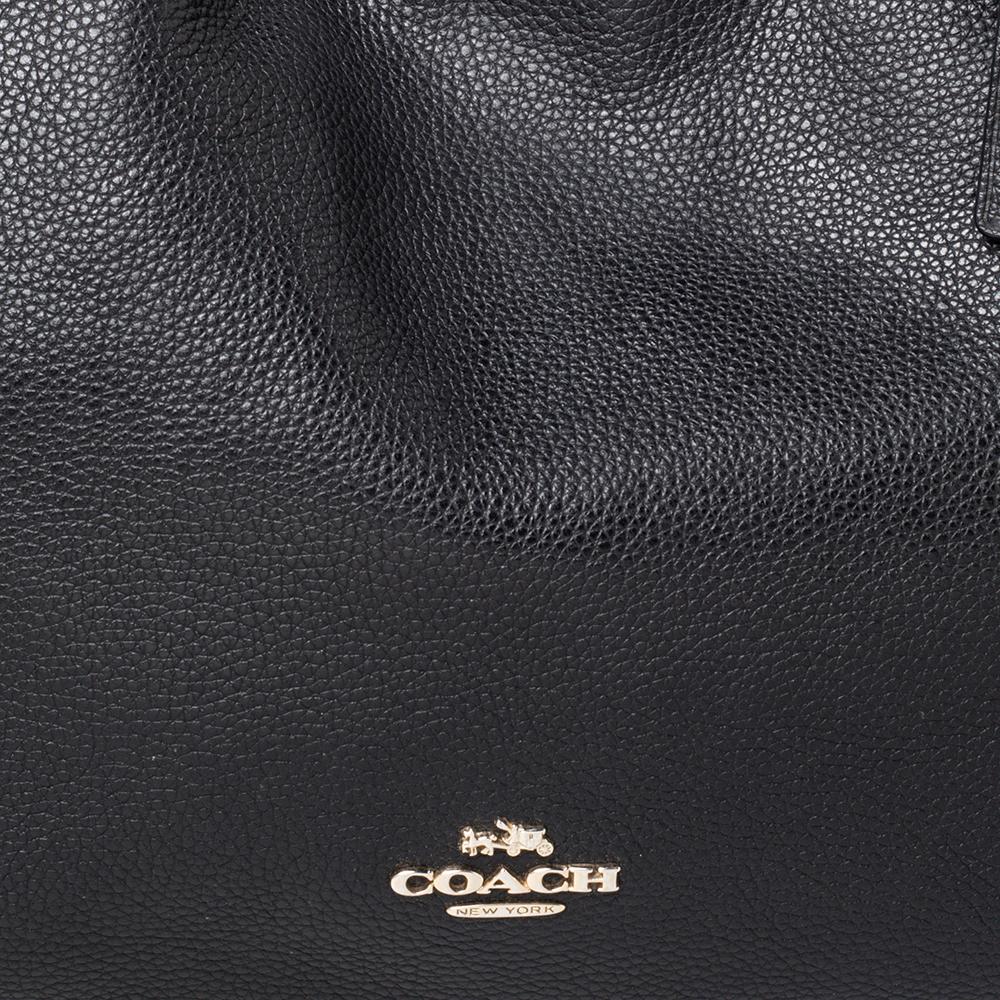 Coach Black Leather Edie Shoulder Bag 3