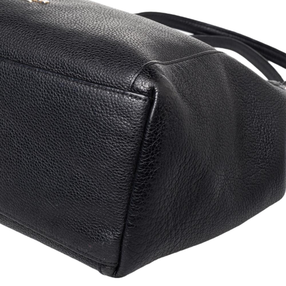 Coach Black Leather Edie Shoulder Bag 5