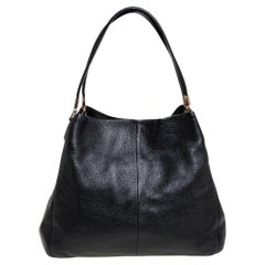 Used Coach Black Leather Edie Shoulder Bag