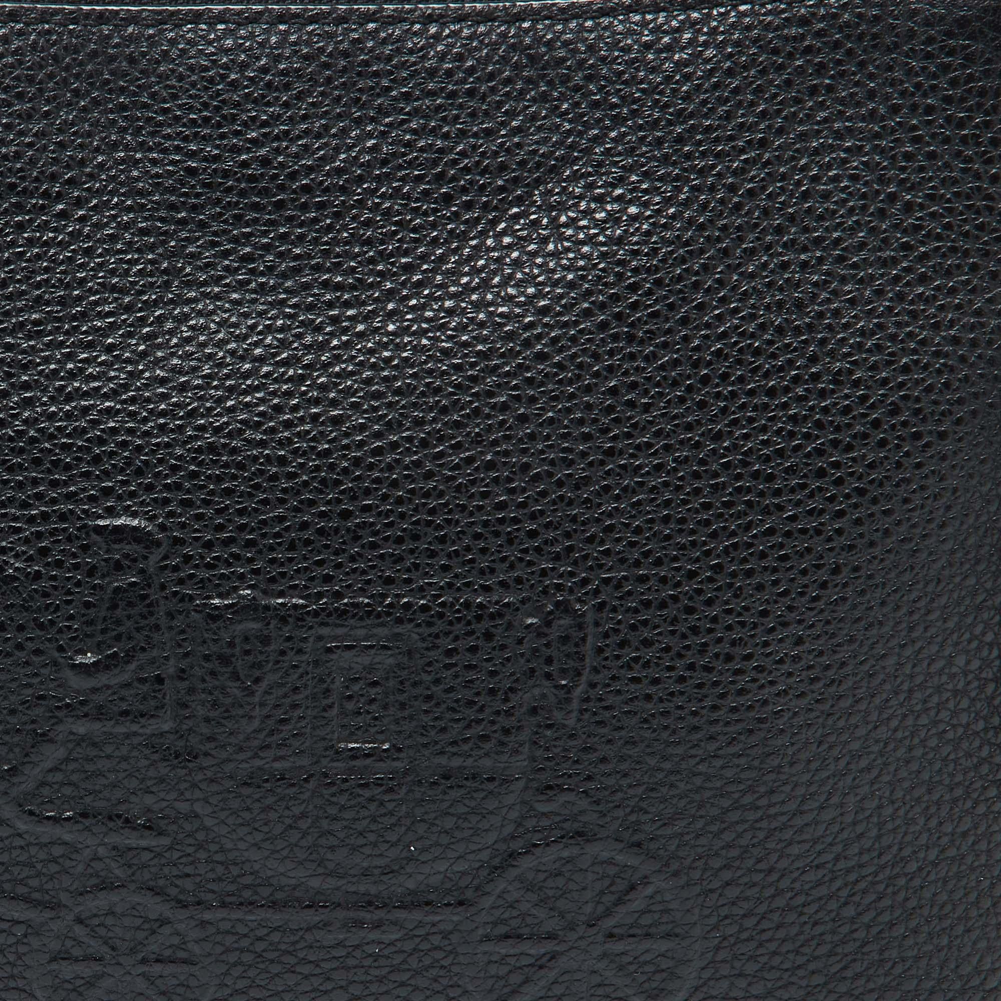 Coach Black Leather Embossed Horse and Carriage Bag 1