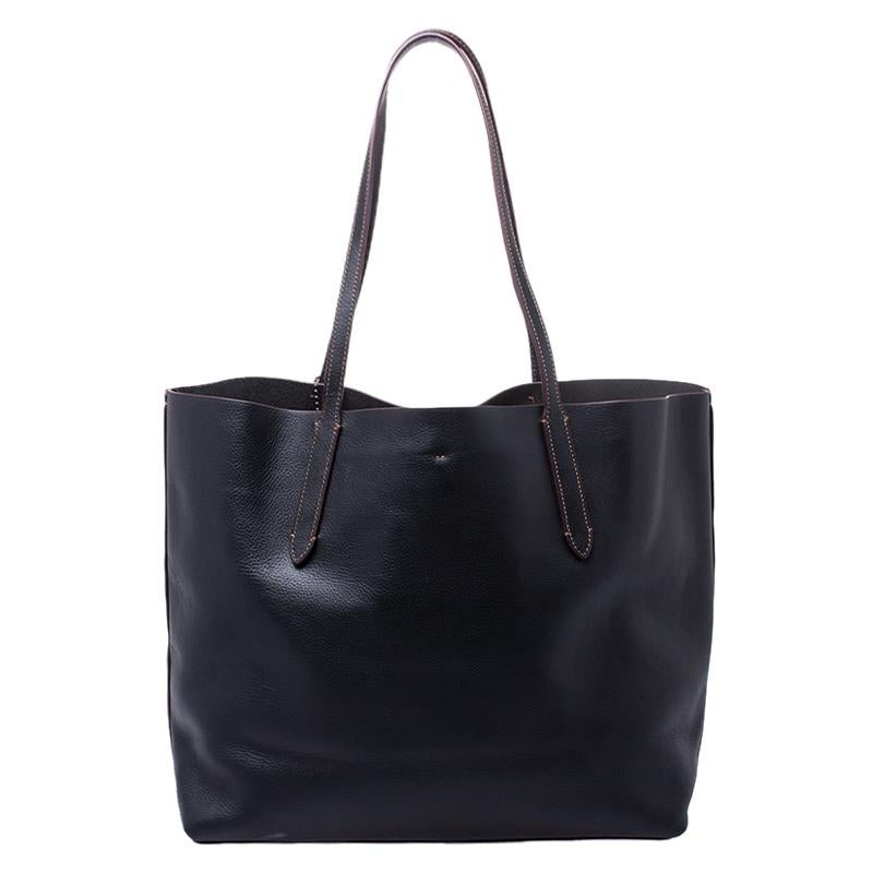 Coach Black Leather Keith Haring Love Shopper Tote 6