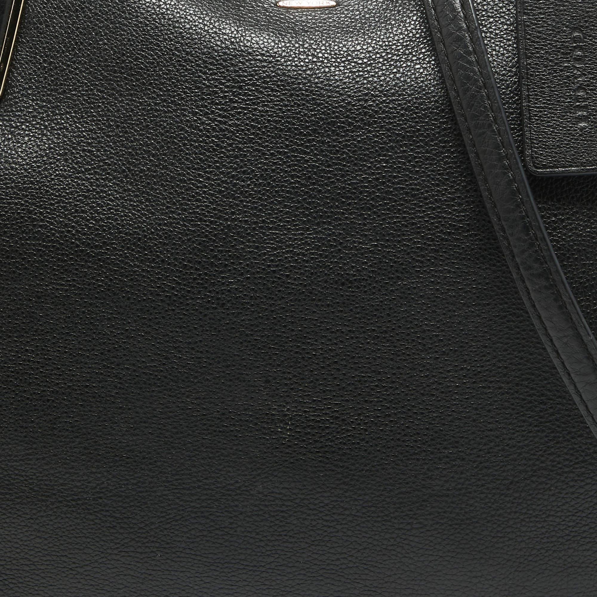 Coach Black Leather Kelsey Satchel 1