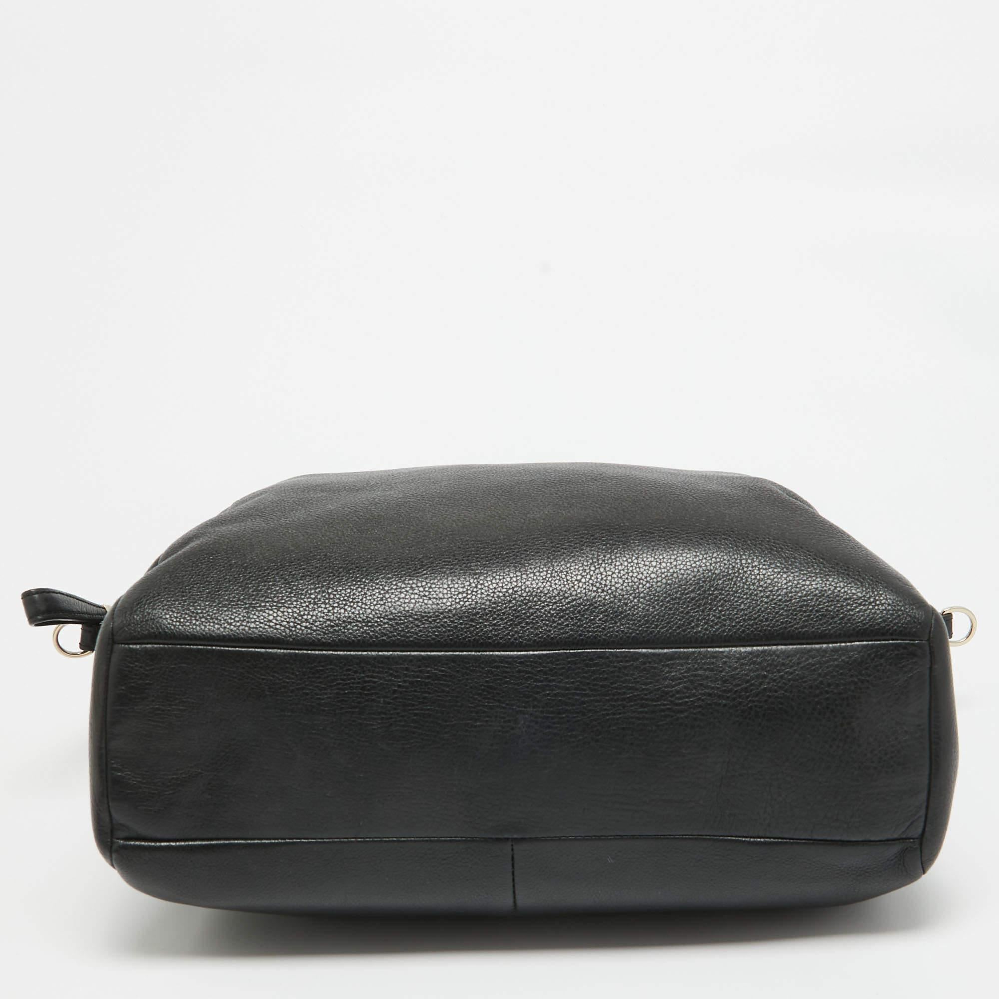 Coach Black Leather Kelsey Satchel 3