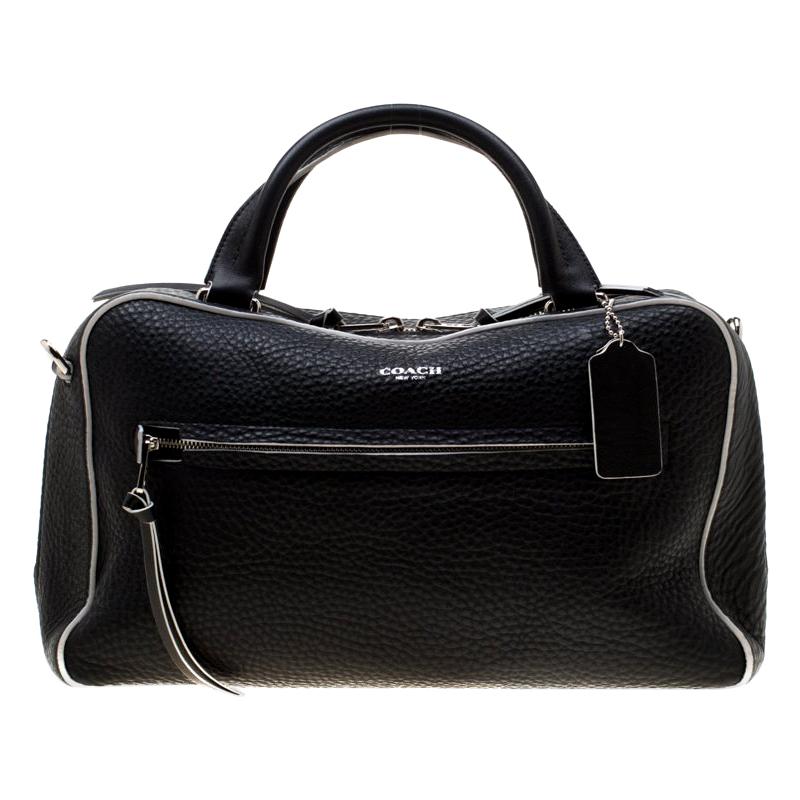 Coach Black Leather Large Bleecker Toaster Satchel For Sale at 1stDibs ...