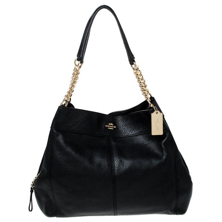 Coach Black Leather Lexy Shoulder Bag For Sale at 1stDibs coach lexy