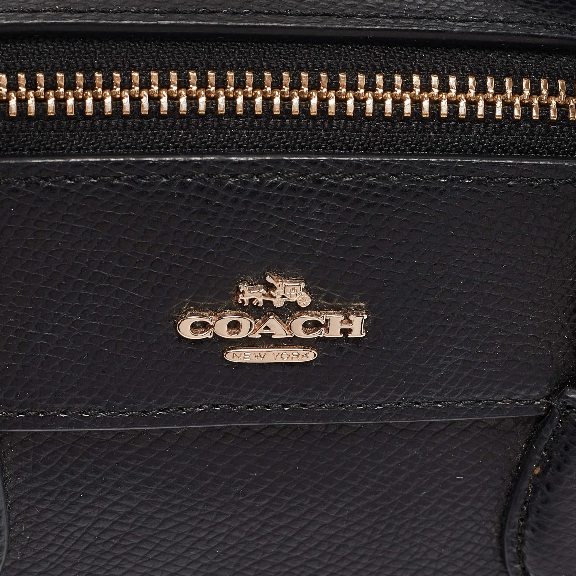 Coach Black Leather Mini Bennett Satchel 2