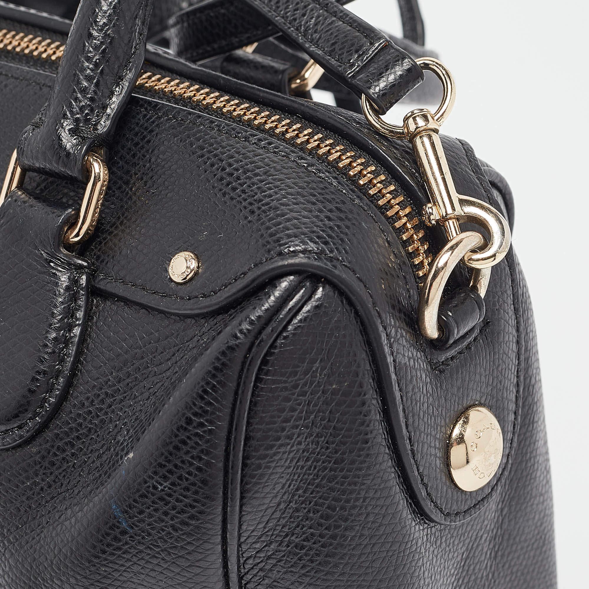 Coach Black Leather Mini Bennett Satchel 3