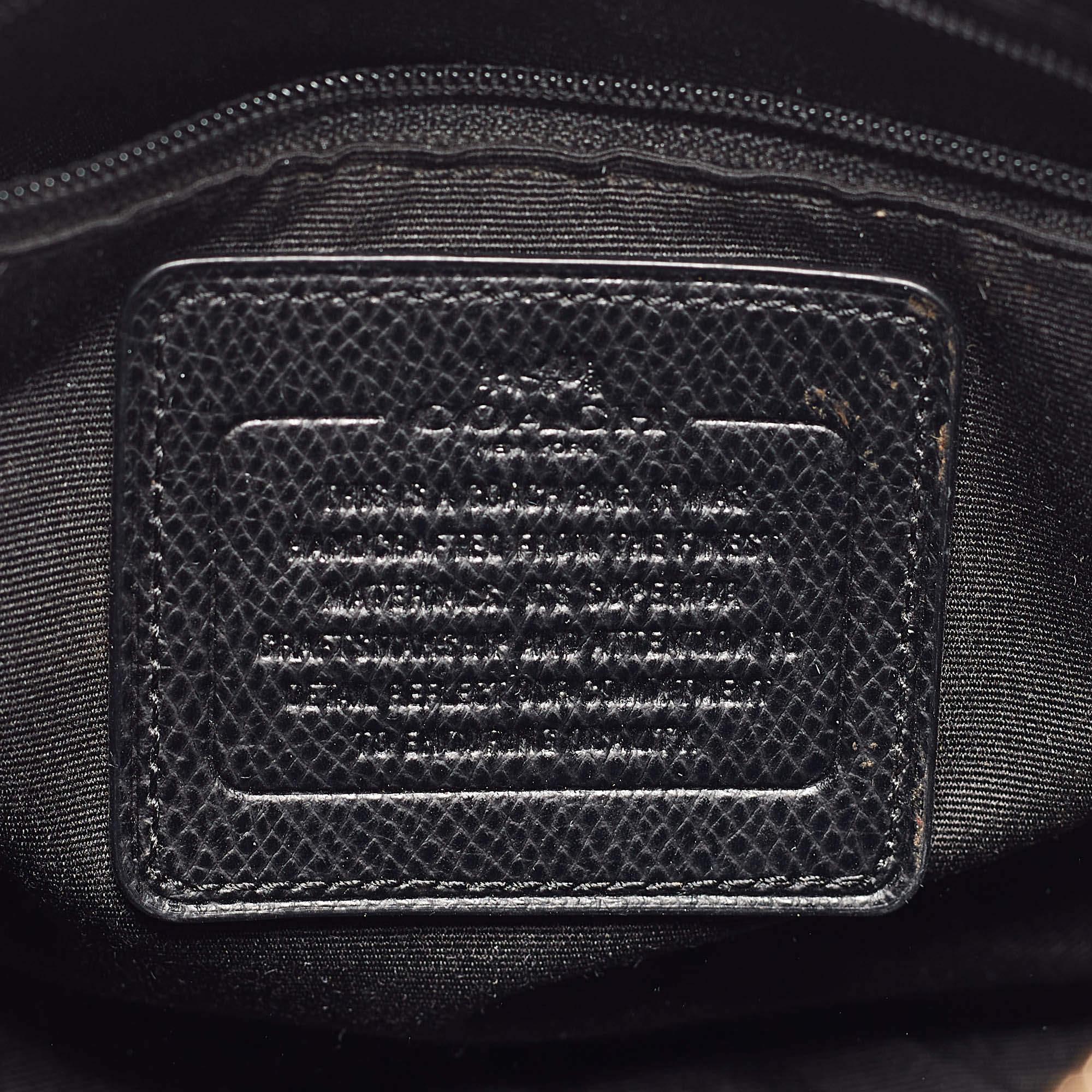 Coach Black Leather Mini Bennett Satchel 5