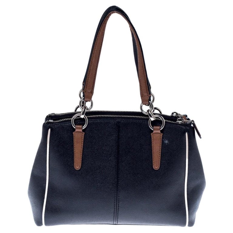Coach Black Leather Mini Christie Carryall Crossbody Bag For Sale at 1stdibs