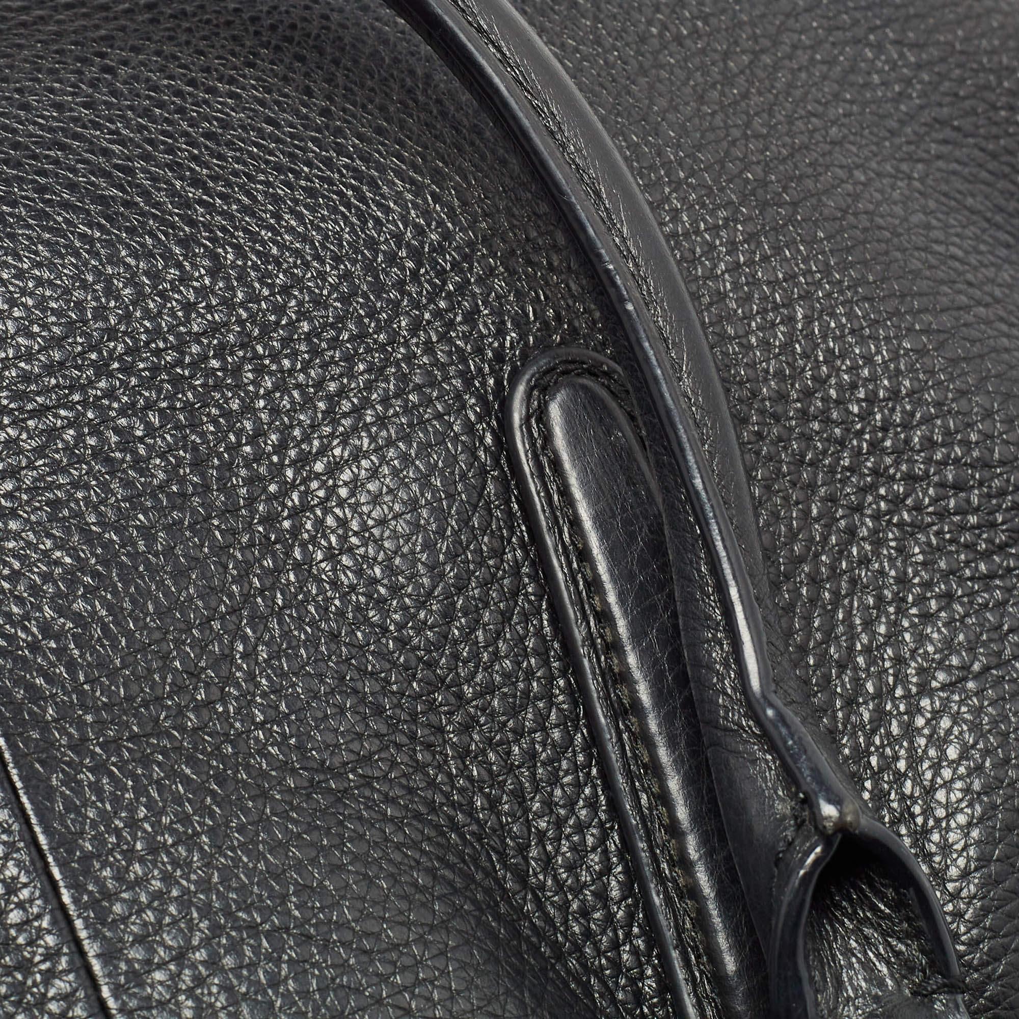 Coach Black Leather Morgan Tote For Sale 2