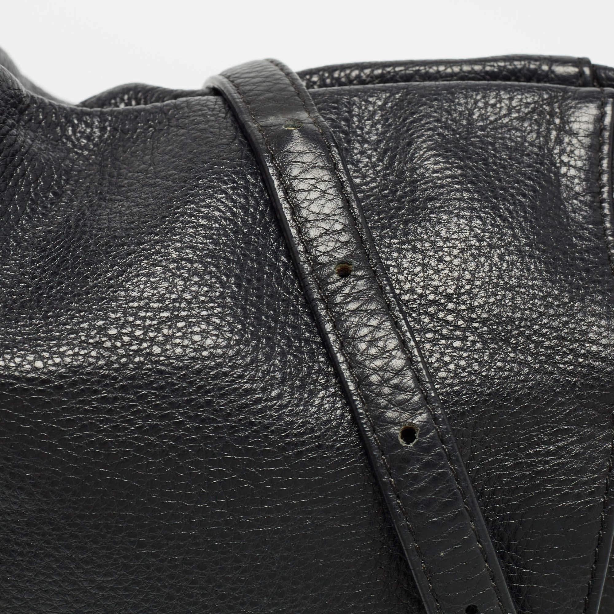 Coach Black Leather Scout Hobo 6