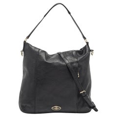 Coach Black Leather Scout Hobo