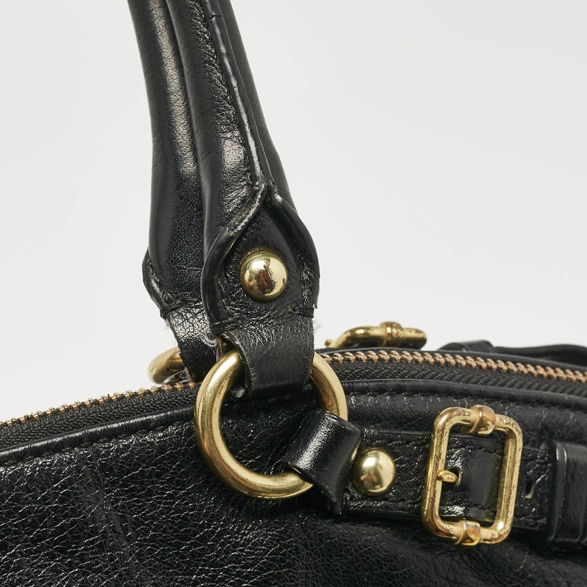 Coach Black Leather Sophia Madison Tote 3
