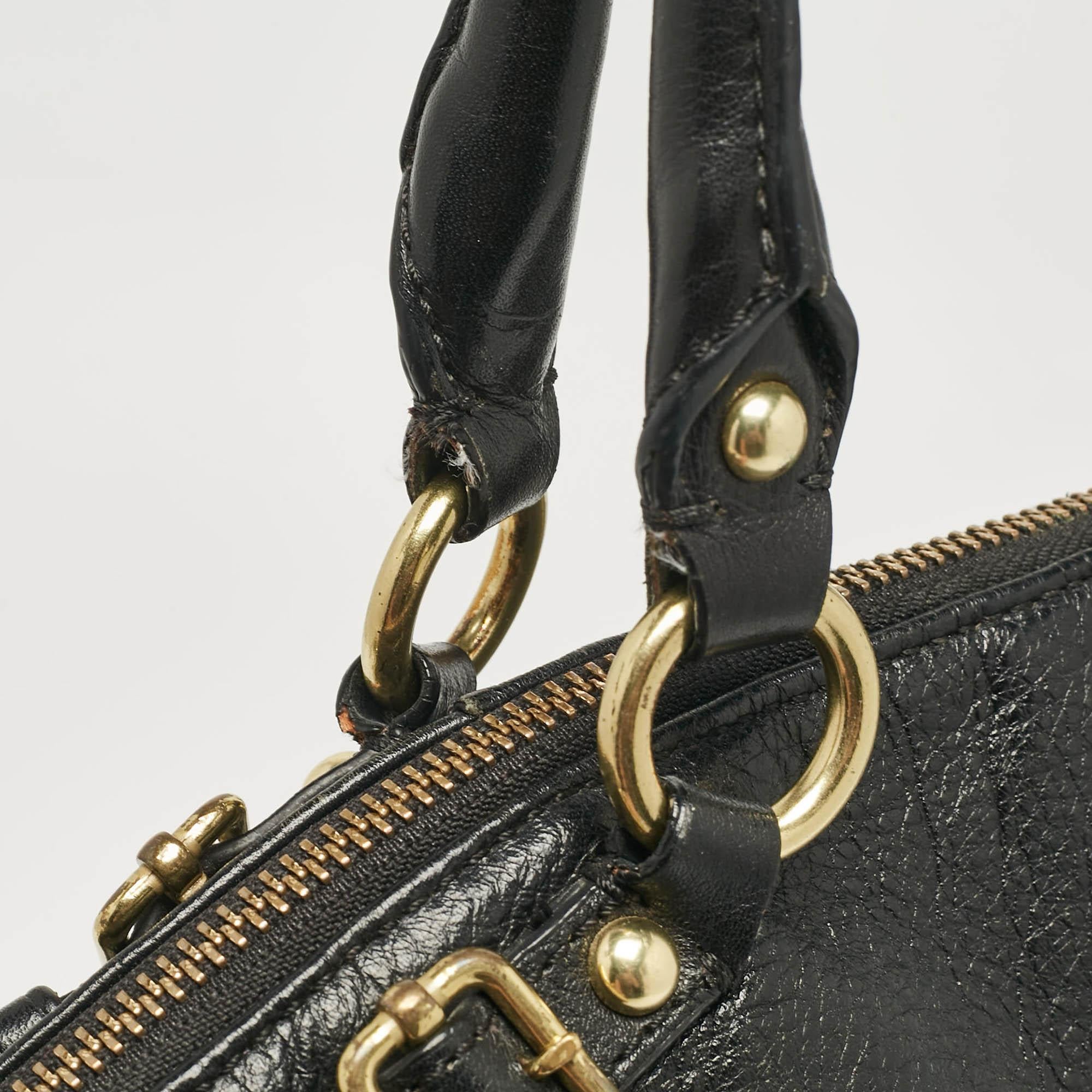 Coach Black Leather Sophia Madison Tote 4