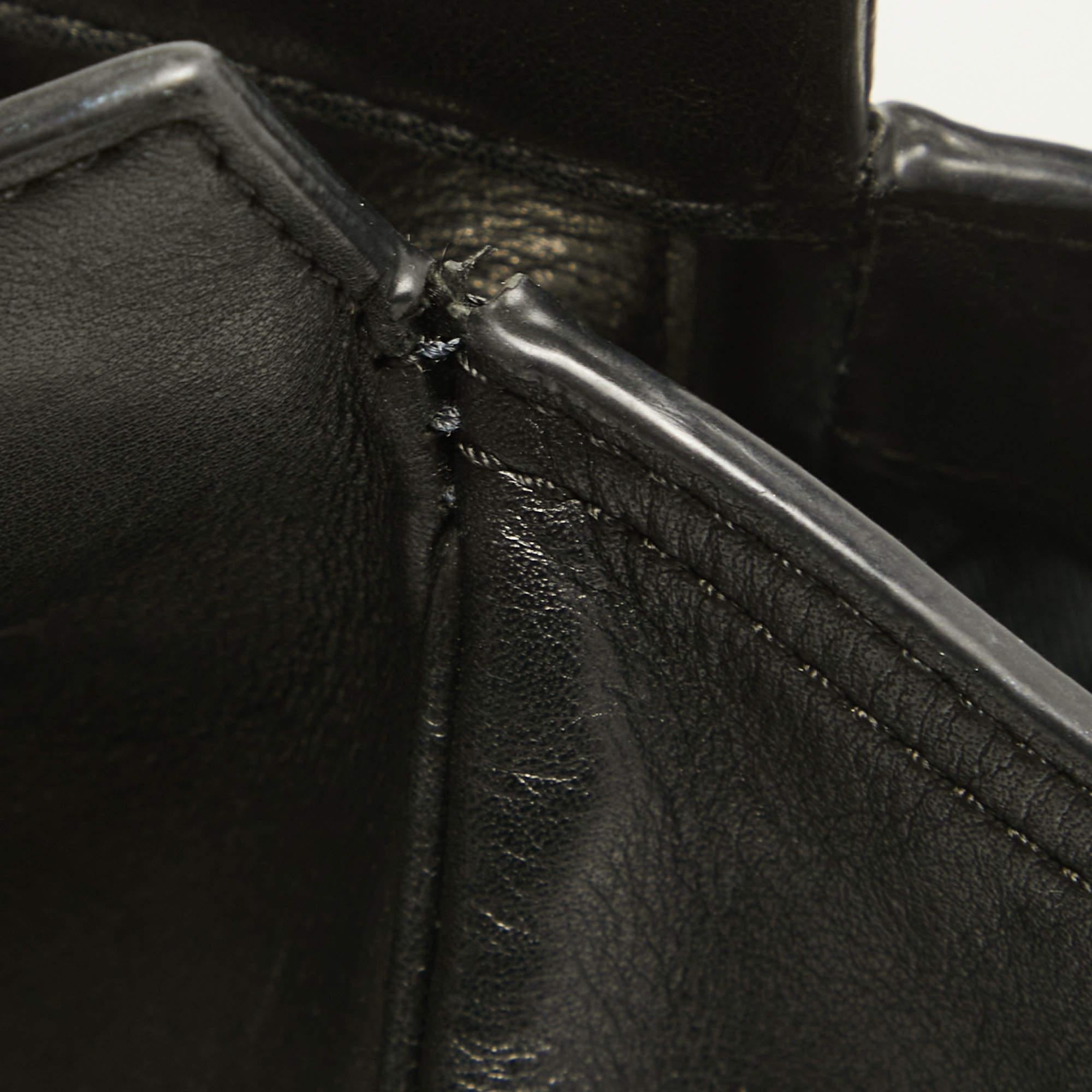 Coach Black Leather Tanner Tote 3