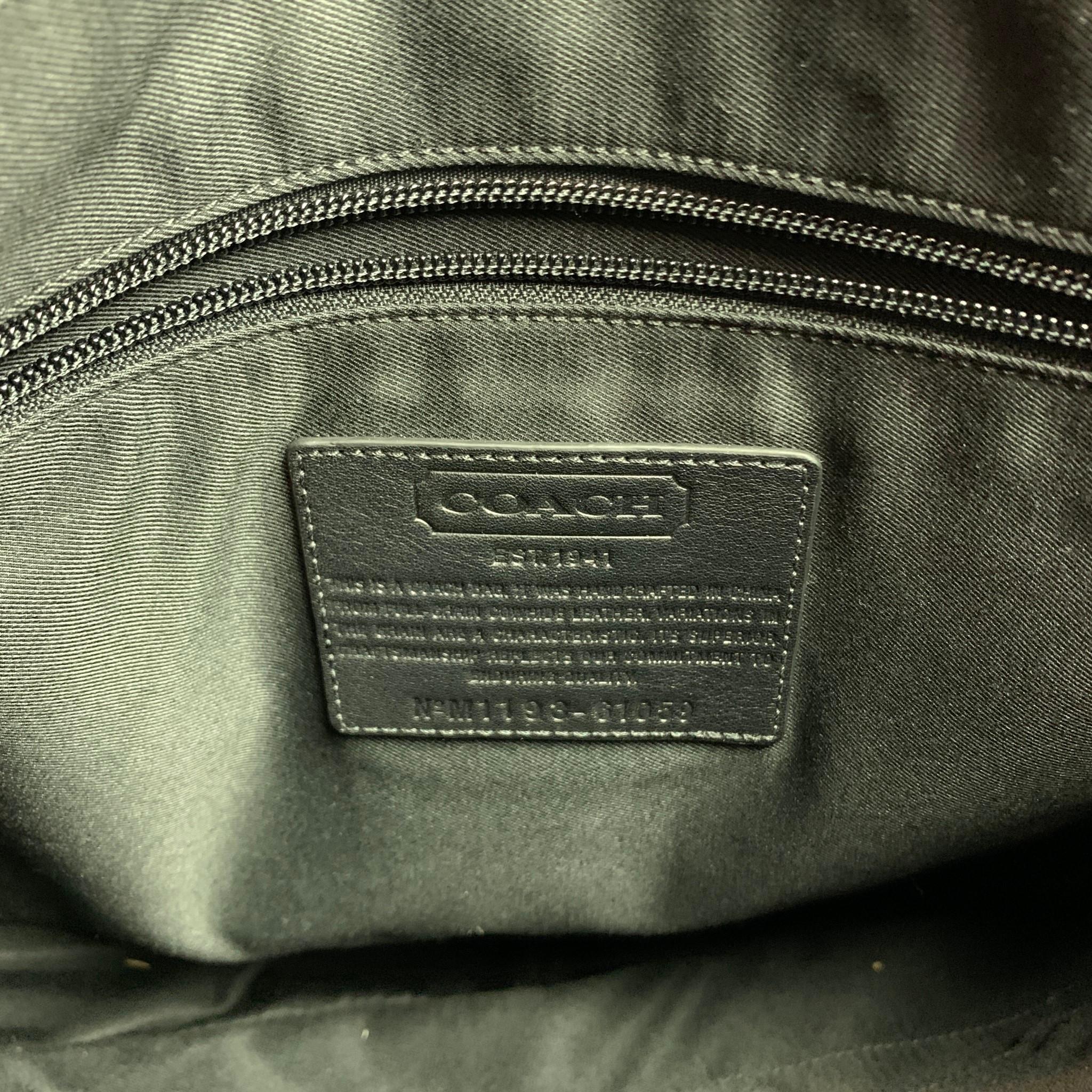 COACH Black Leather Top Handles Backpack 1