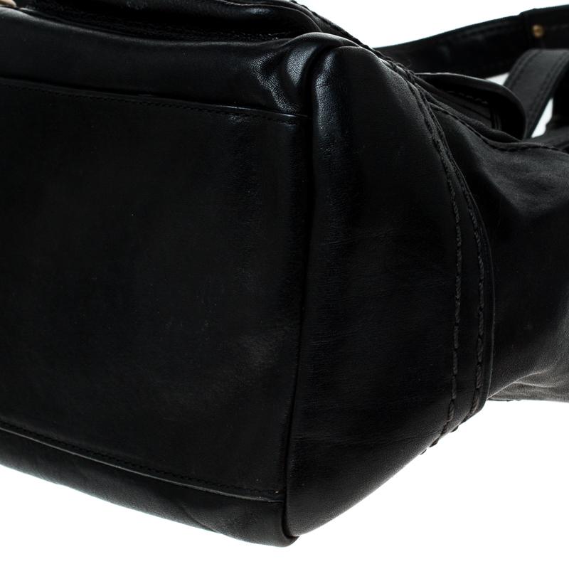Coach Black Leather Turnlock Double Pocket Legacy Shoulder Bag 1