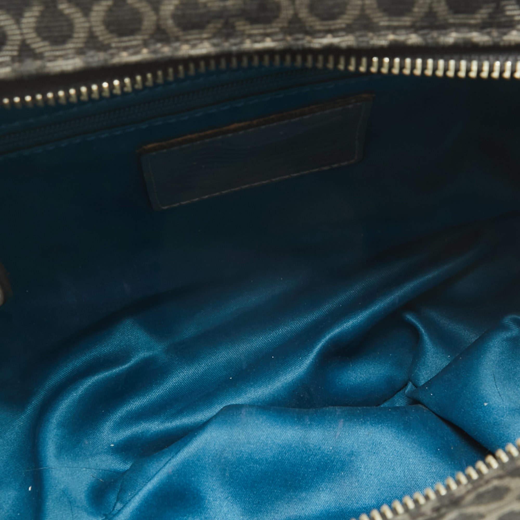 Coach Black Op Art Fabric and Leather Madison Madeline Satchel For Sale 4
